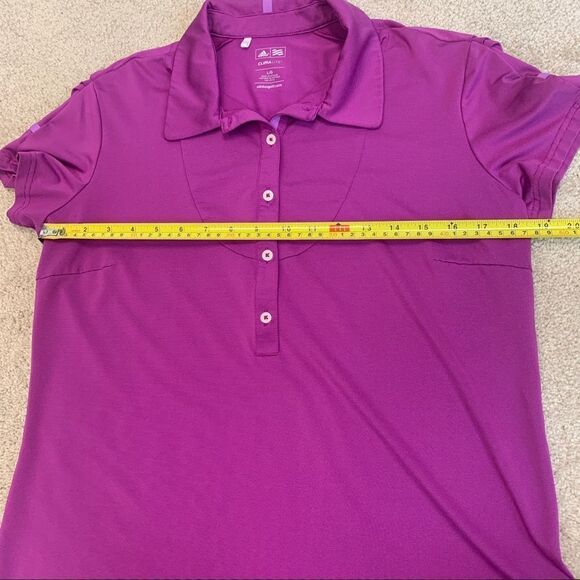 ADIDAS golf purple climalite polo shirt Sz L NWOT short sleeve bright - Picture 8 of 10